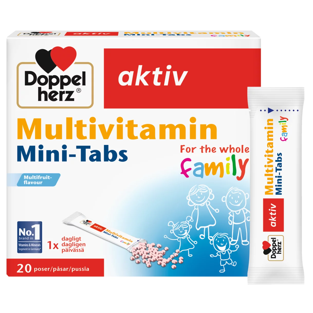 Doppelherz aktiv Multivitamin Mini-Tabs  Set forfra
