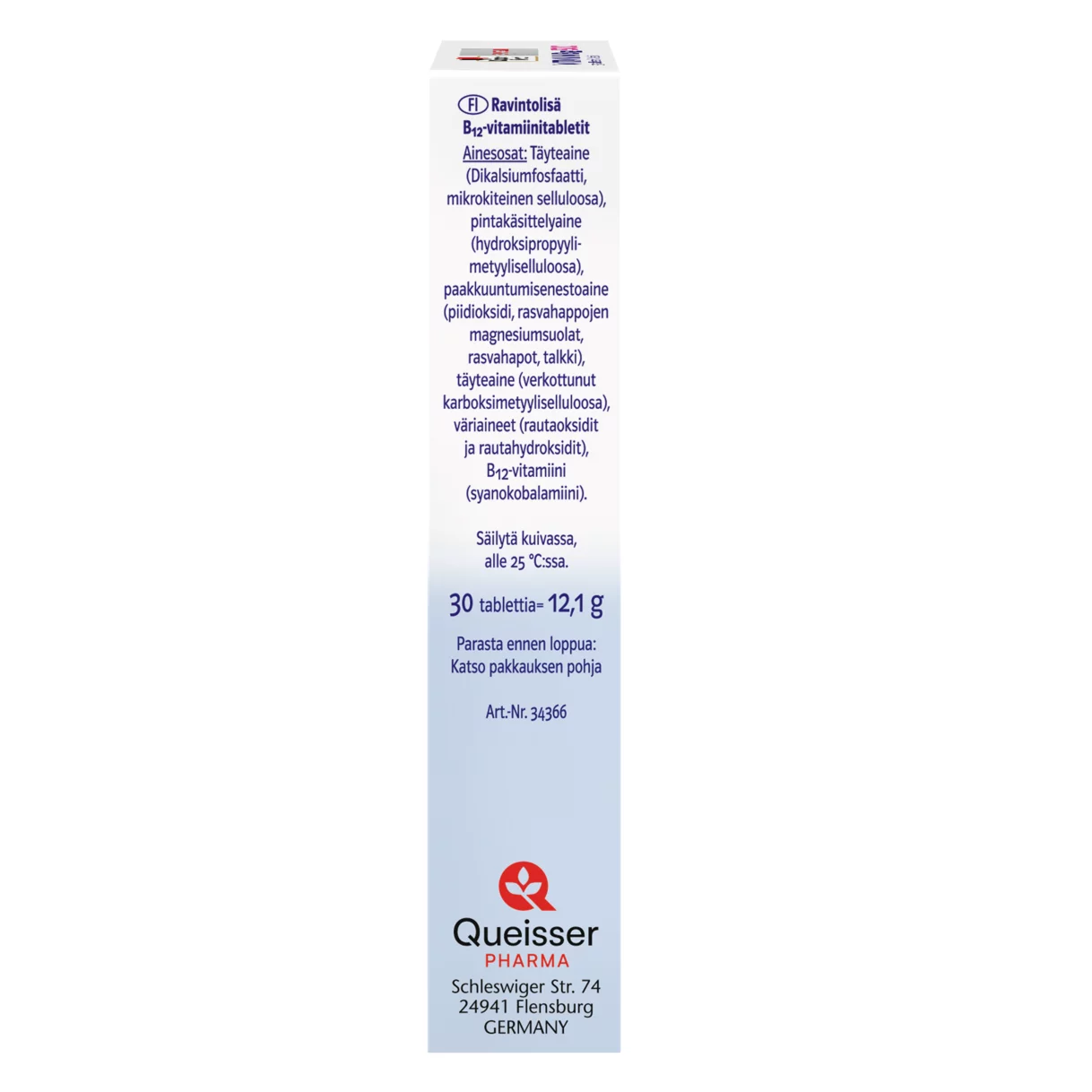Doppelherz system Vitamin B₁₂ 500 Venstre sidevisning
