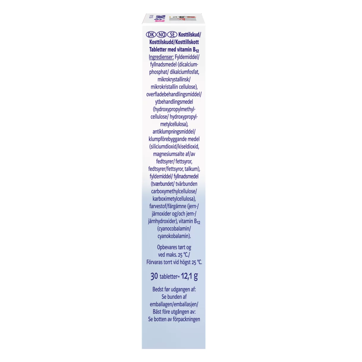 Doppelherz system Vitamin B₁₂ 500 Sidevisning til højre