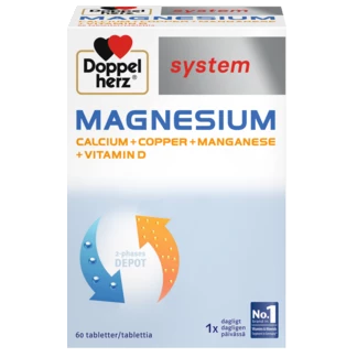 Doppelherz system MAGNESIUM + CALCIUM  Set forfra